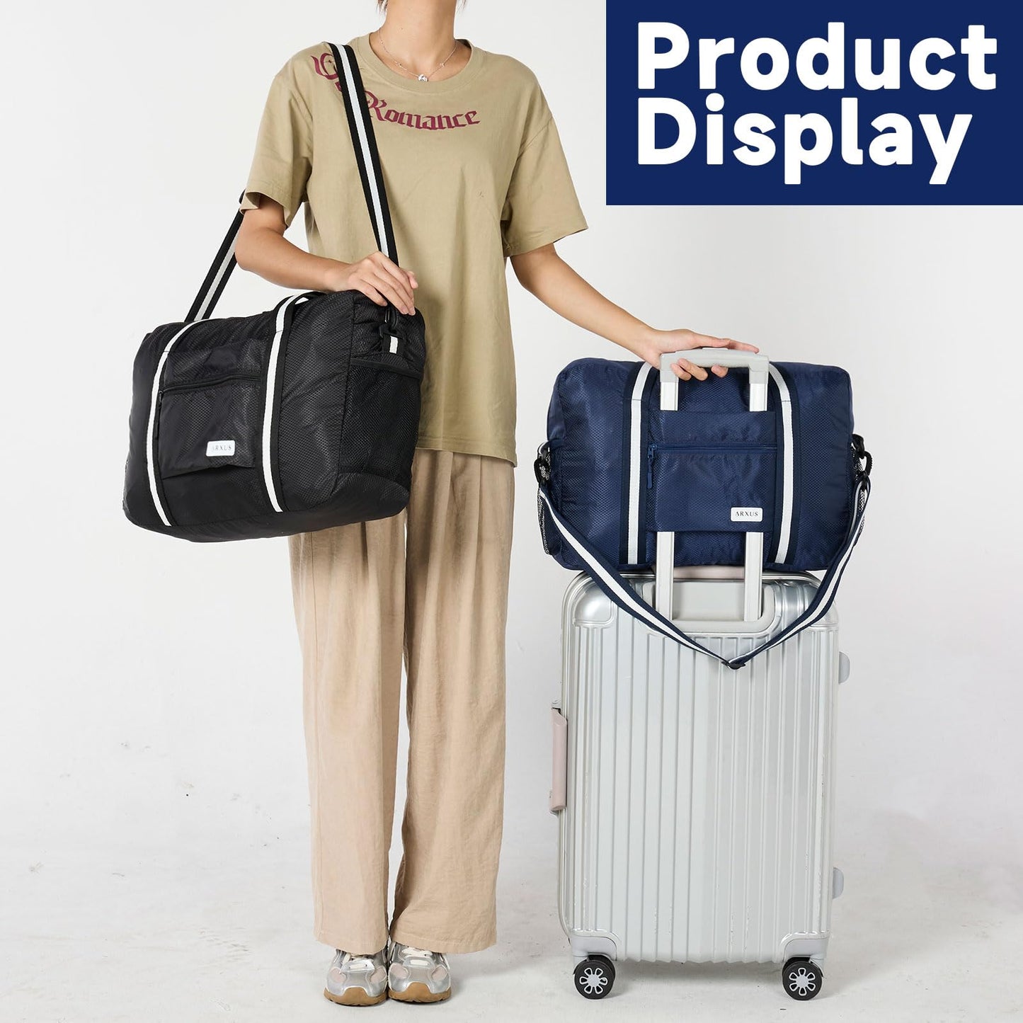 TravelLite Foldable Waterproof Duffle Tote Bag