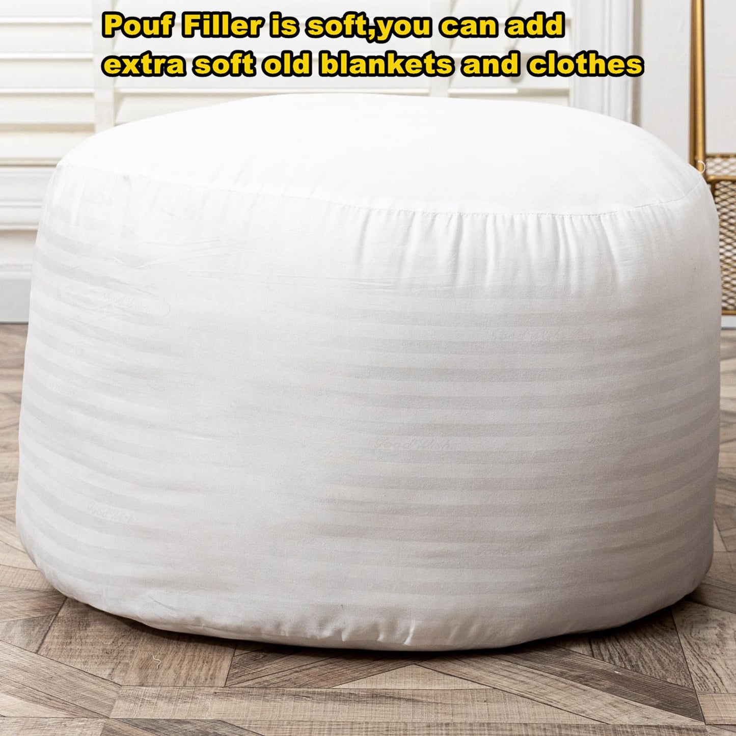 VersaPouf: Unstuffed Ottoman & Foot Rest Cover