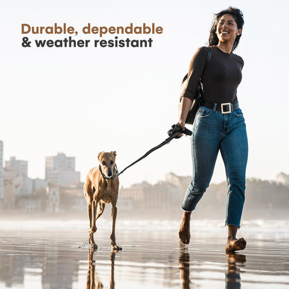 RhinoGrip Aqua: Double Handle Reflective Dog Leash