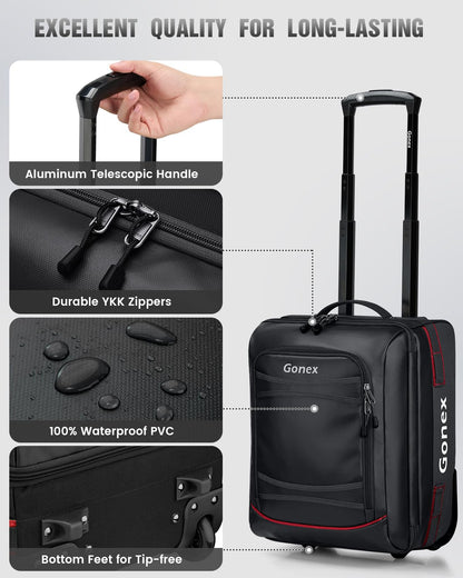 Gonex 70L Wheeled Duffle - Olive Green Travel Bag