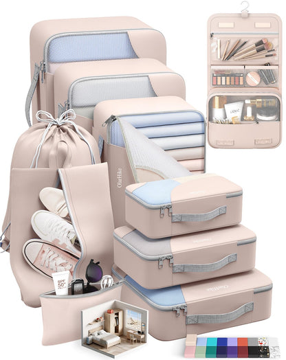 OlarHike Travel Cube Set - Cream Organizer & Gifts