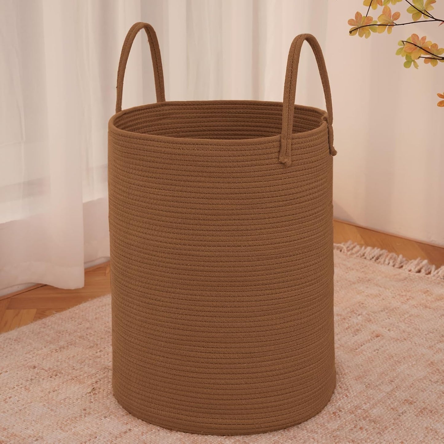 Purple Woven 80L Laundry Basket & Storage Bin - Handbags Specialist Headquarter