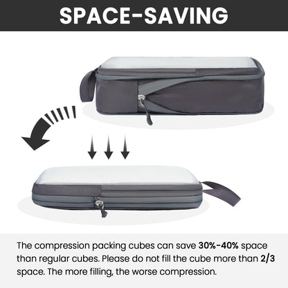 BAGAIL Travel Compression Cubes Set for Packing Ease