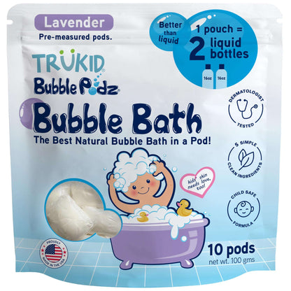 TruKid Bubble Podz: Gentle Lavender Bath Bombs