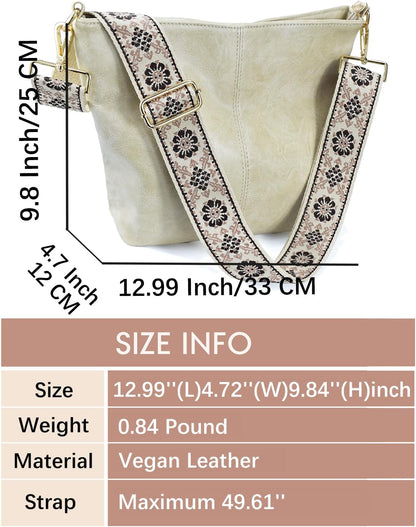 ChicHobo Vegan Leather Crossbody Bag with Strap