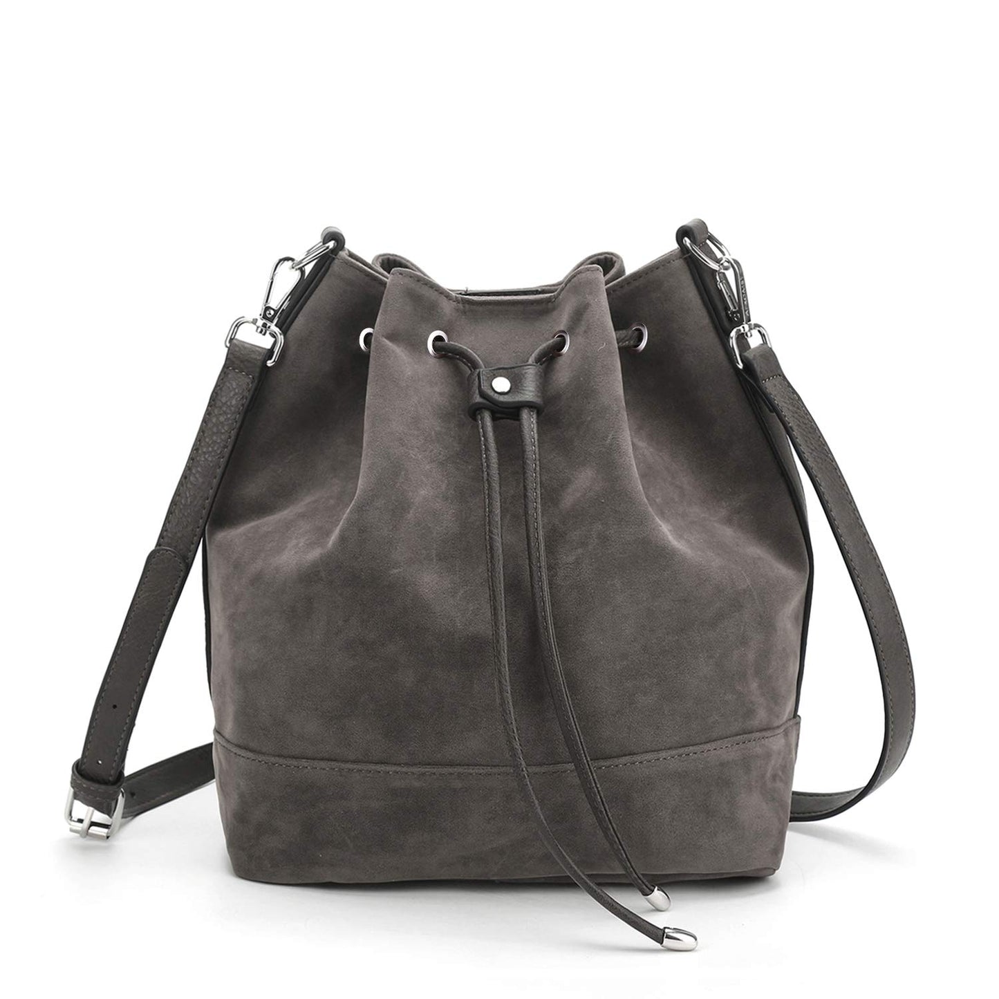 AFKOMST Chic Leather Bucket & Crossbody Bag Set