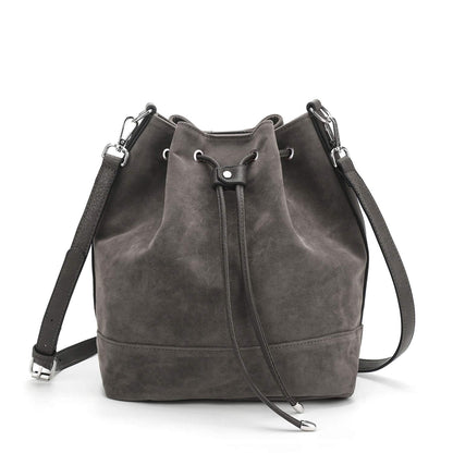 AFKOMST Chic Leather Bucket & Crossbody Bag Set