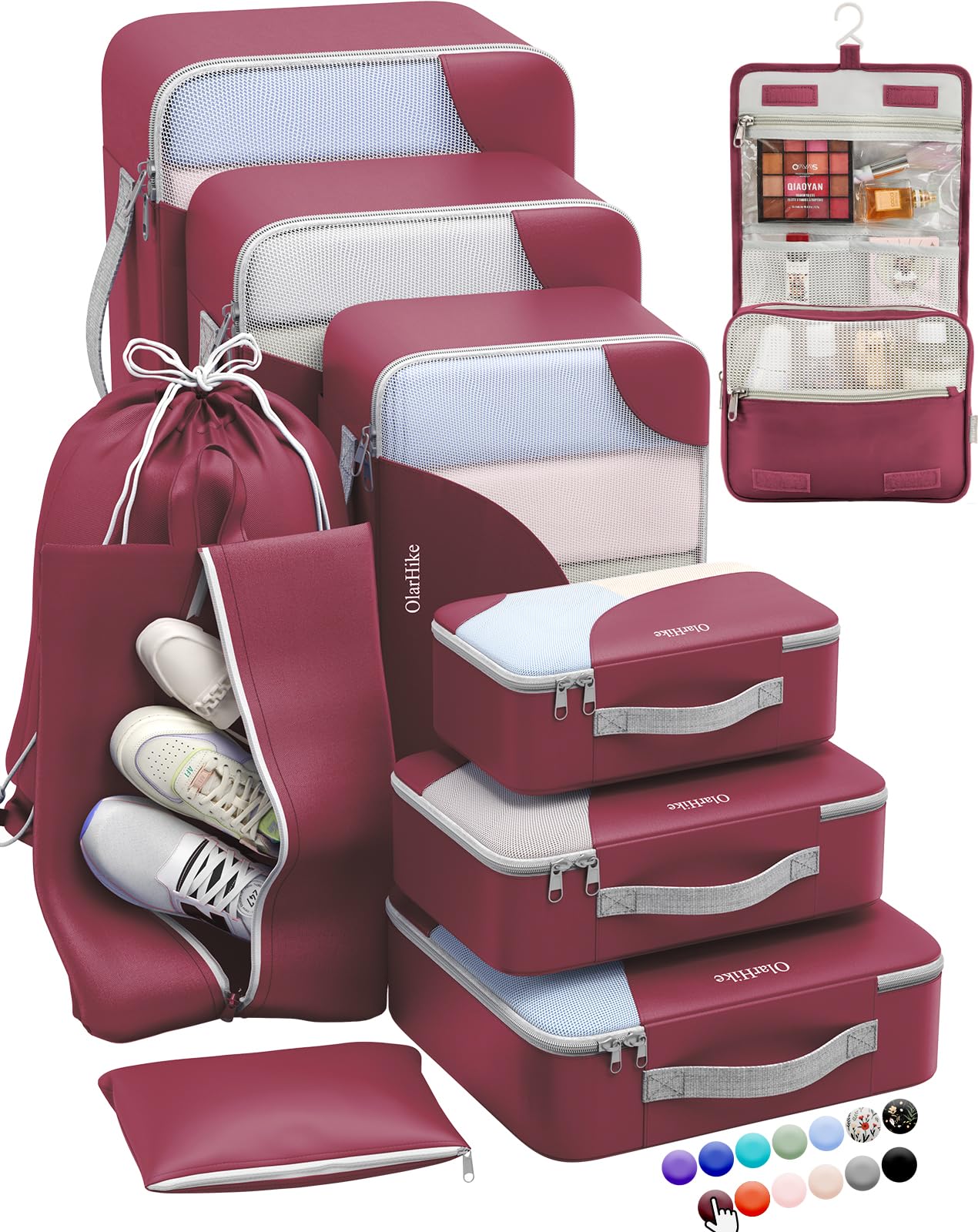 OlarHike Travel Cube Set - Cream Organizer & Gifts