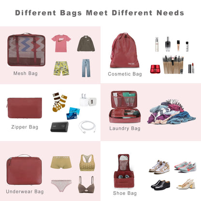 TravelMate 8-Piece Packing Cubes