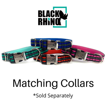 RhinoGrip Aqua: Double Handle Reflective Dog Leash