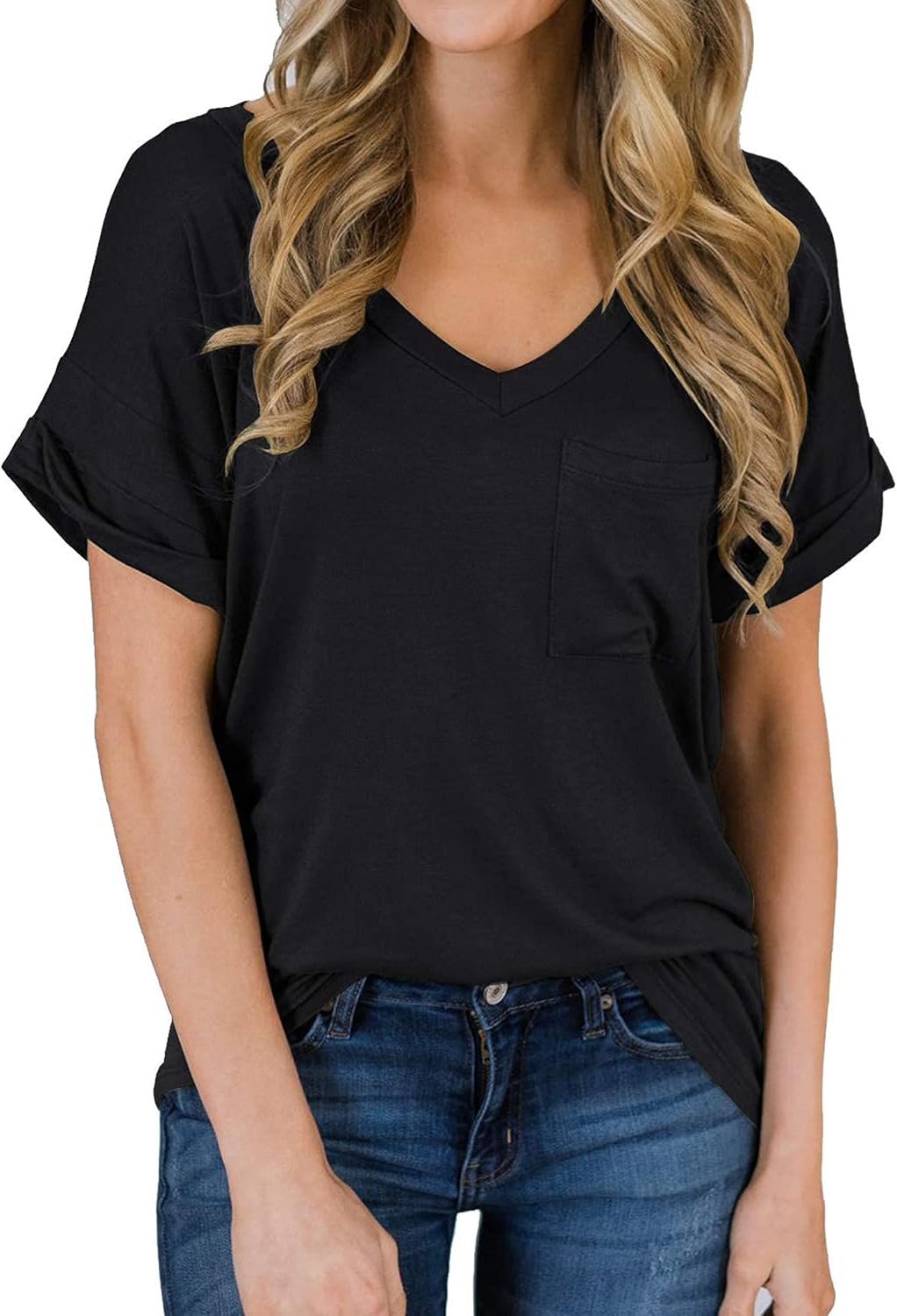 Best Casual V-neck tee for women 2025