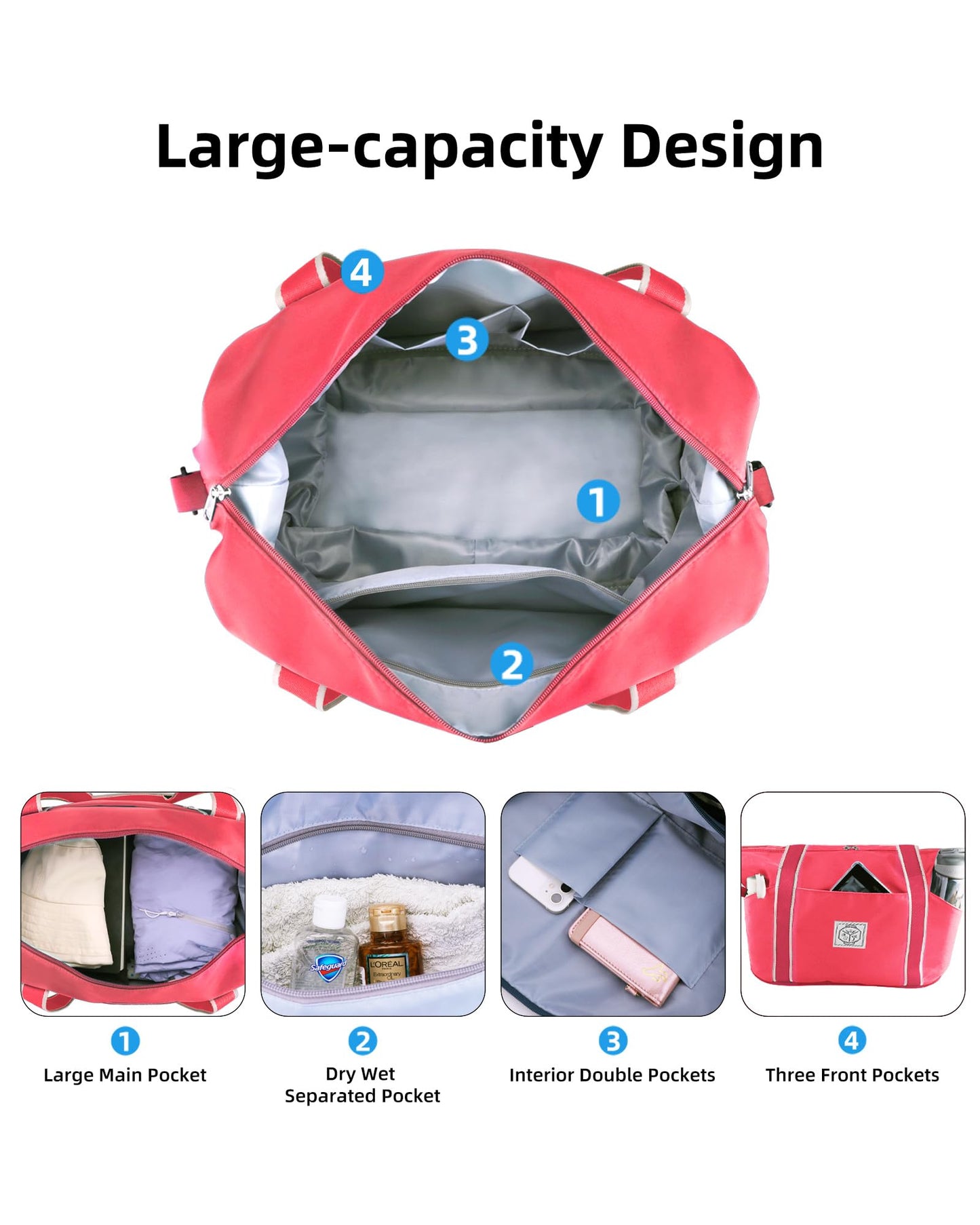 WALNEW Foldable Waterproof Travel Duffel Bag