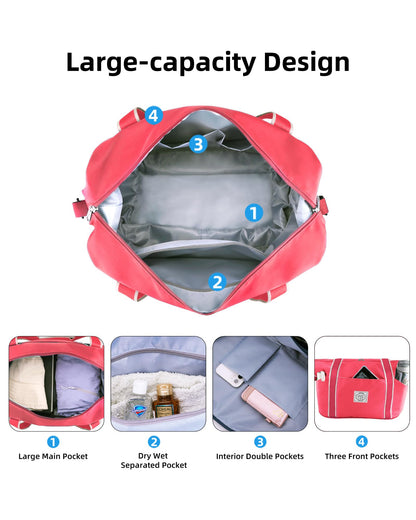 WALNEW Foldable Waterproof Travel Duffel Bag