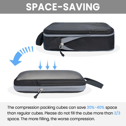 BAGAIL Travel Compression Cubes Set for Packing Ease