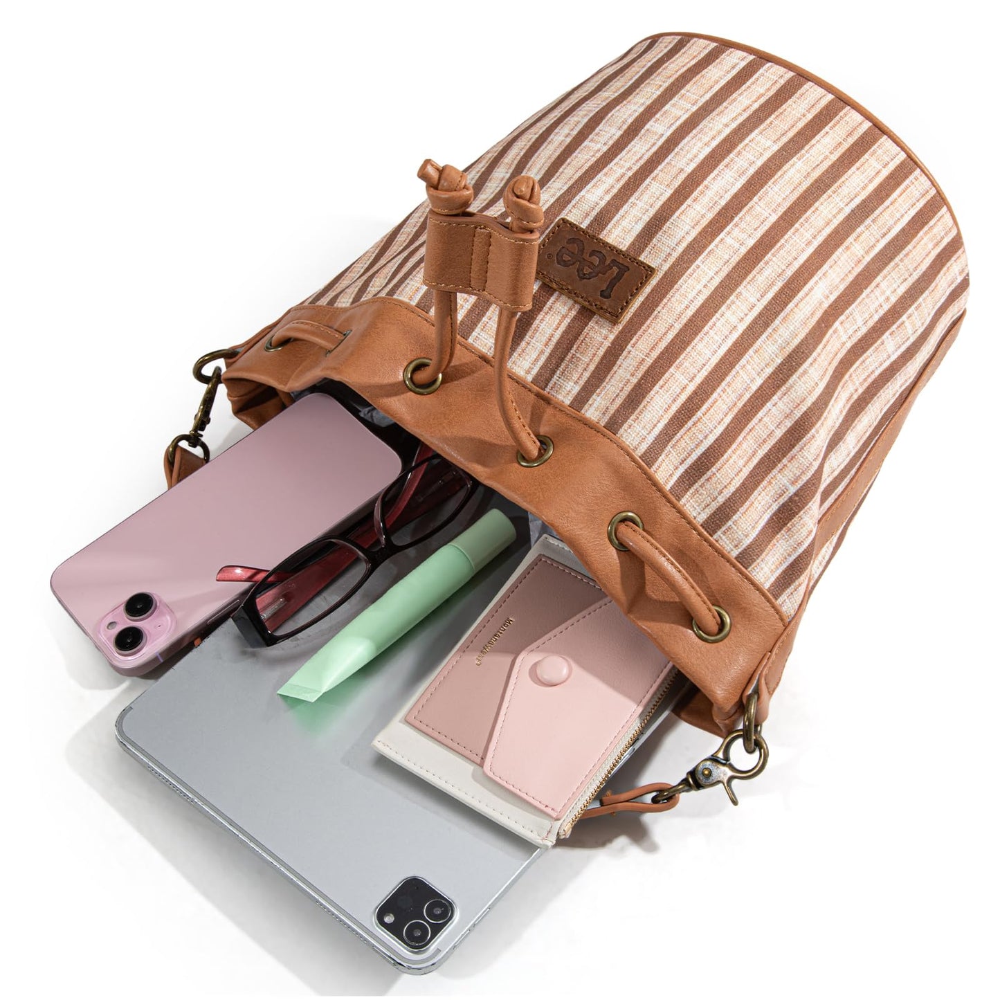 Montana West Lee Drawstring Hobo Bucket Bag