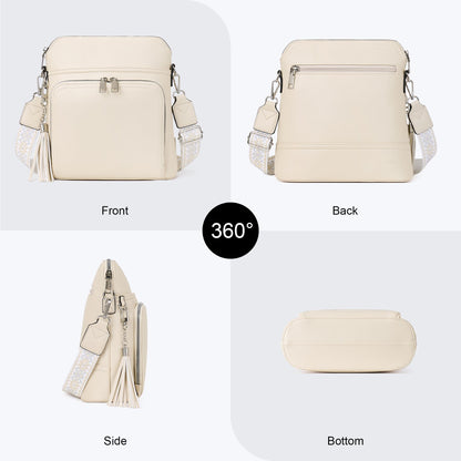 Tassel Charm Crossbody Bag for Women