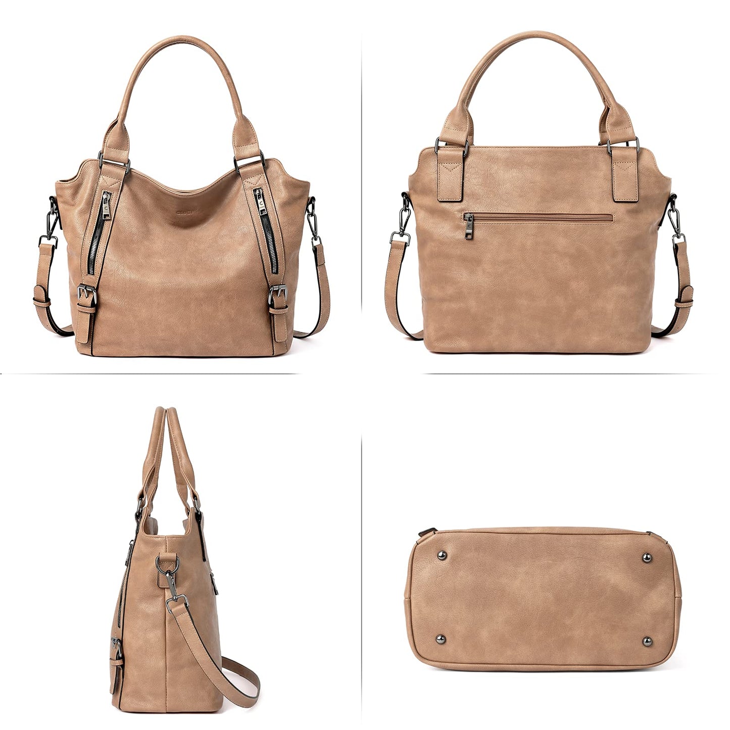 CLUCI Eco Luxe Vegan Leather Tote Bag