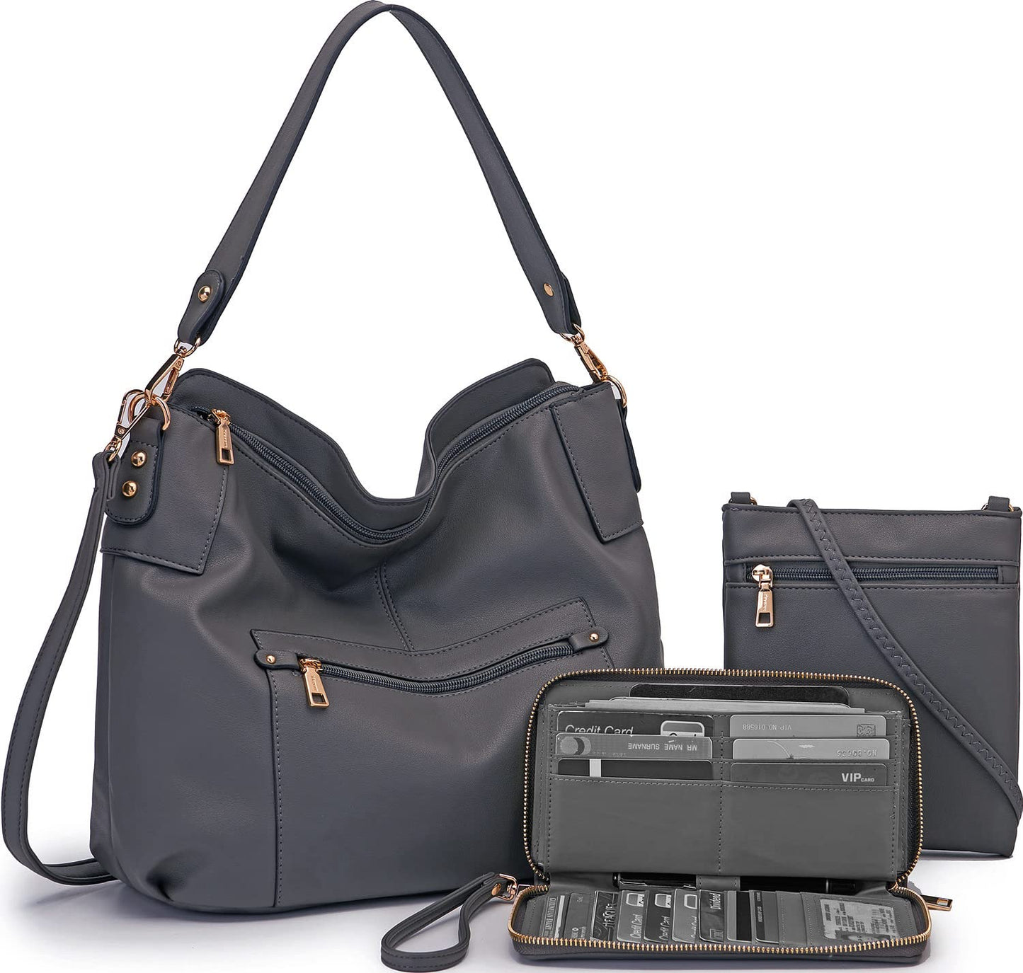 ChicCrossbody: Women's Tote & Wallet Set