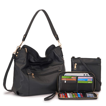 ChicCrossbody: Women's Tote & Wallet Set