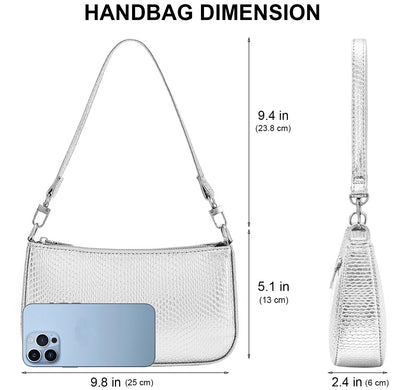 Retro Vegan Leather Shoulder Bag