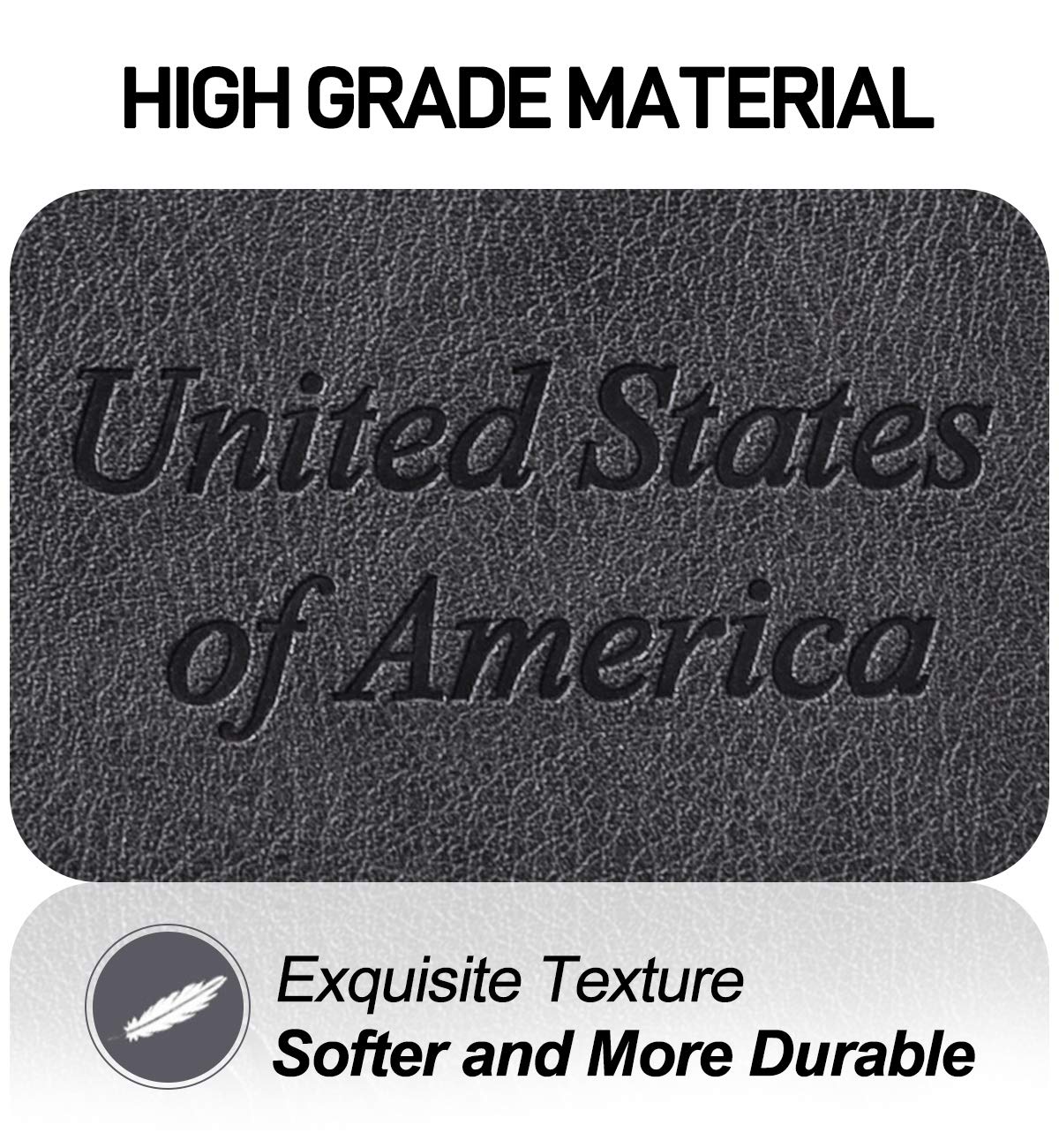 HerriaT RFID Leather Passport Wallet - Gray - Handbags Specialist Headquarter