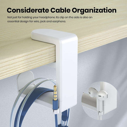 EURPMASK 360° Rotating Headphone Stand & Organizer