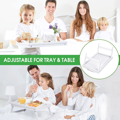 Artmeer Bamboo Foldable Bed & Laptop Tray - 2 Pack