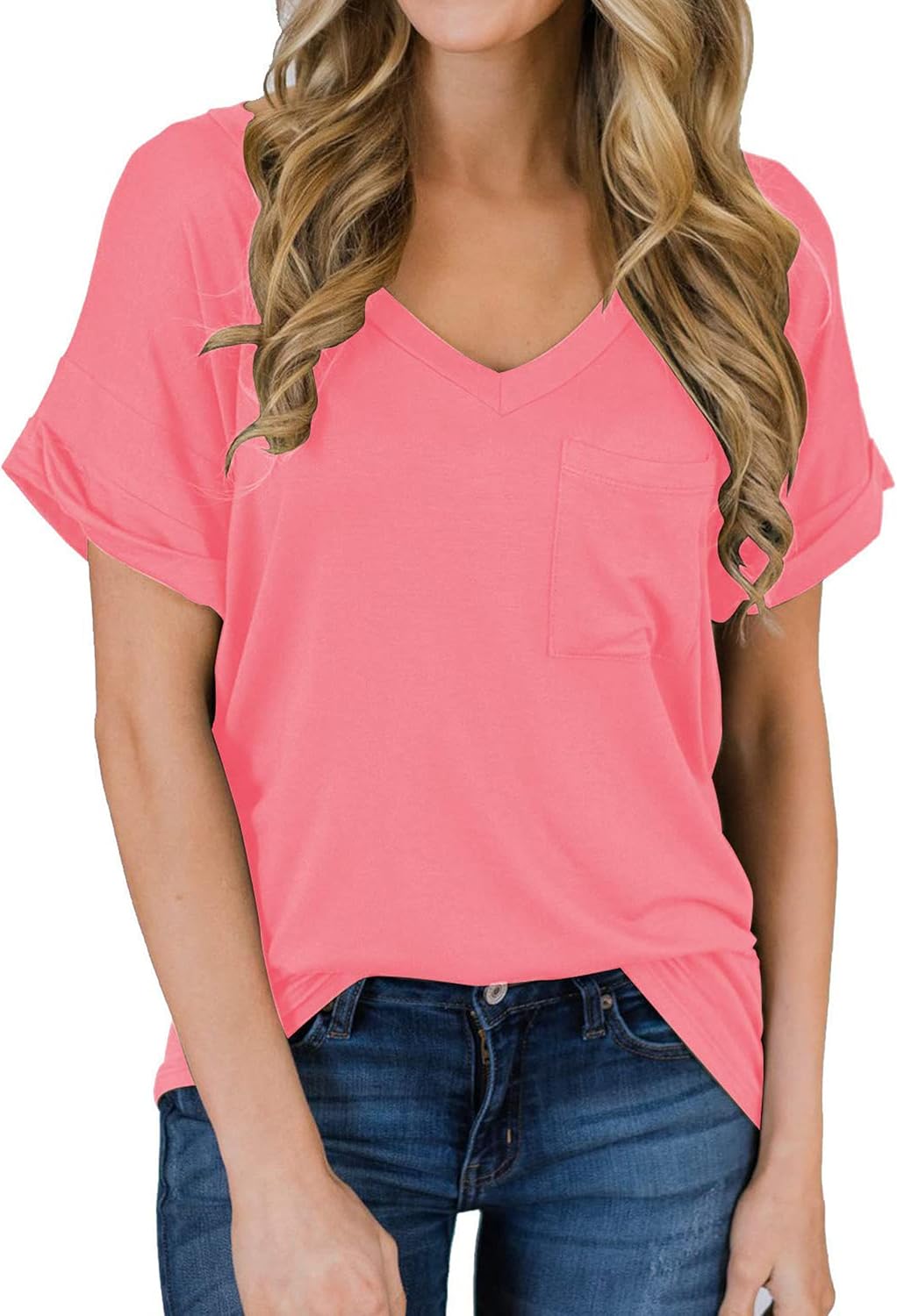 Best Casual V-neck tee for women 2025