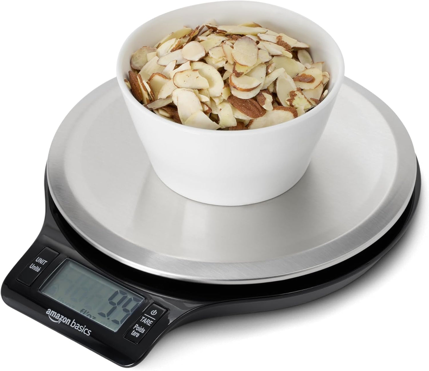 LCD Kitchen Scale - Black & Steel