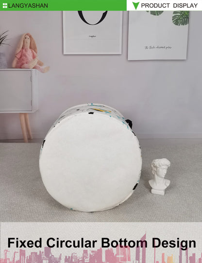 Collapsible Canvas Hamper by LANGYASHAN