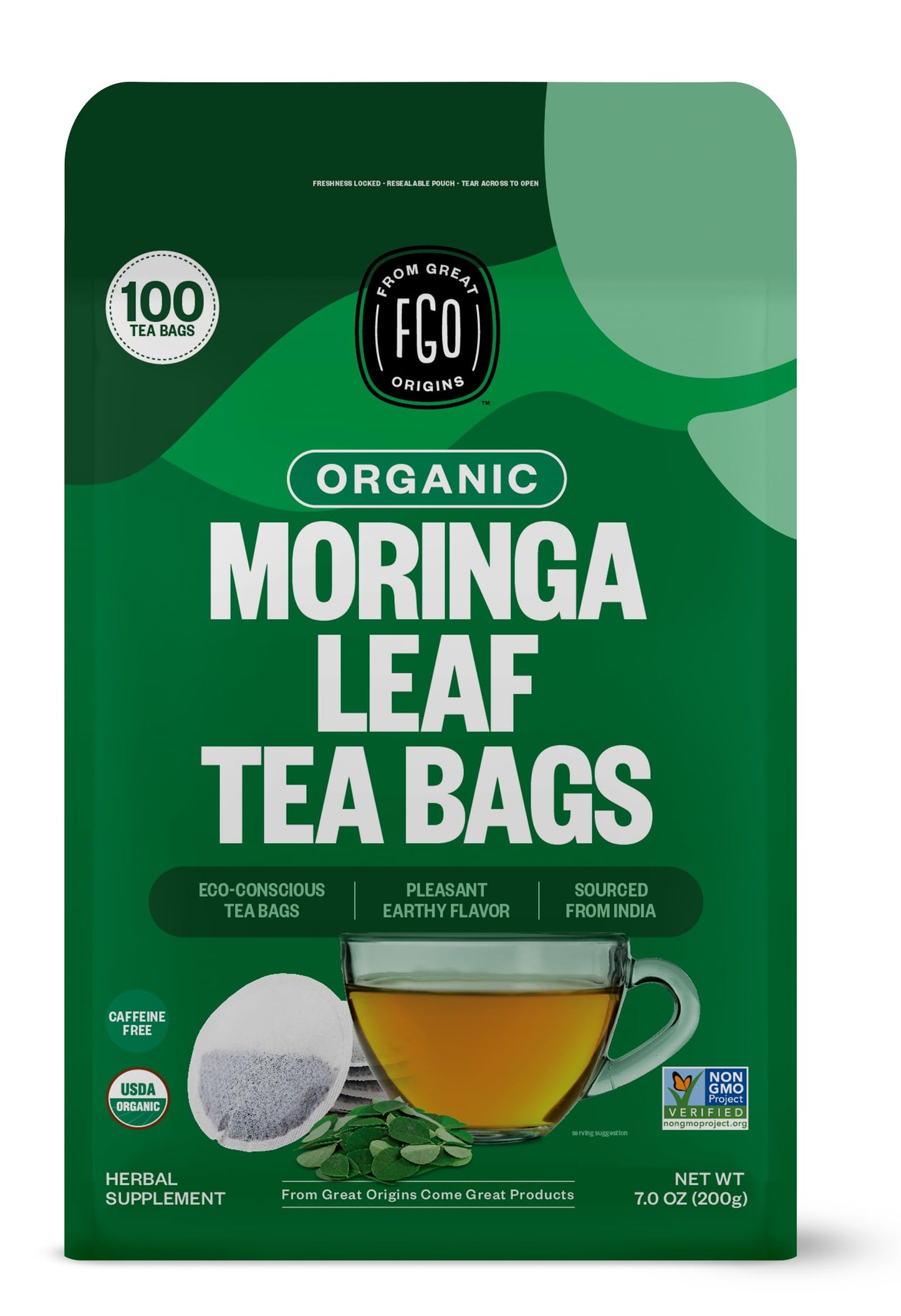 ElderZen Organic Tea - Caffeine-Free Eco Bags