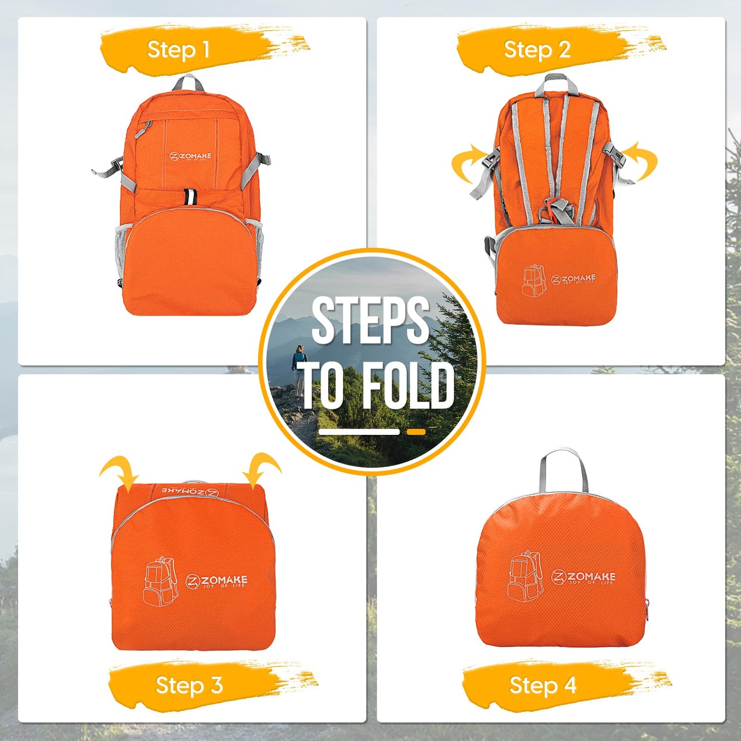 ZOMAKE 35L Compact Waterproof Hiking Backpack