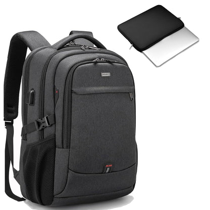 DUSLANG Travel Laptop Backpack with USB Port - Black