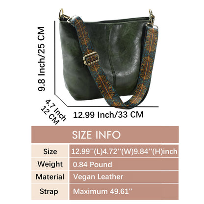 ChicHobo Vegan Leather Crossbody Bag with Strap