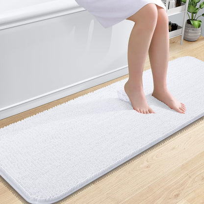 OLANLY Luxe Chenille Bath Mat - Quick Dry & Soft