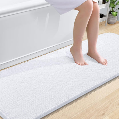 OLANLY Luxe Chenille Bath Mat - Quick Dry & Soft