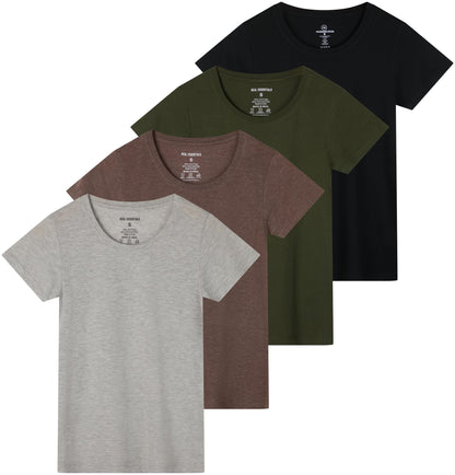 Essentials Women's Classic Crew Tee 4-Pack