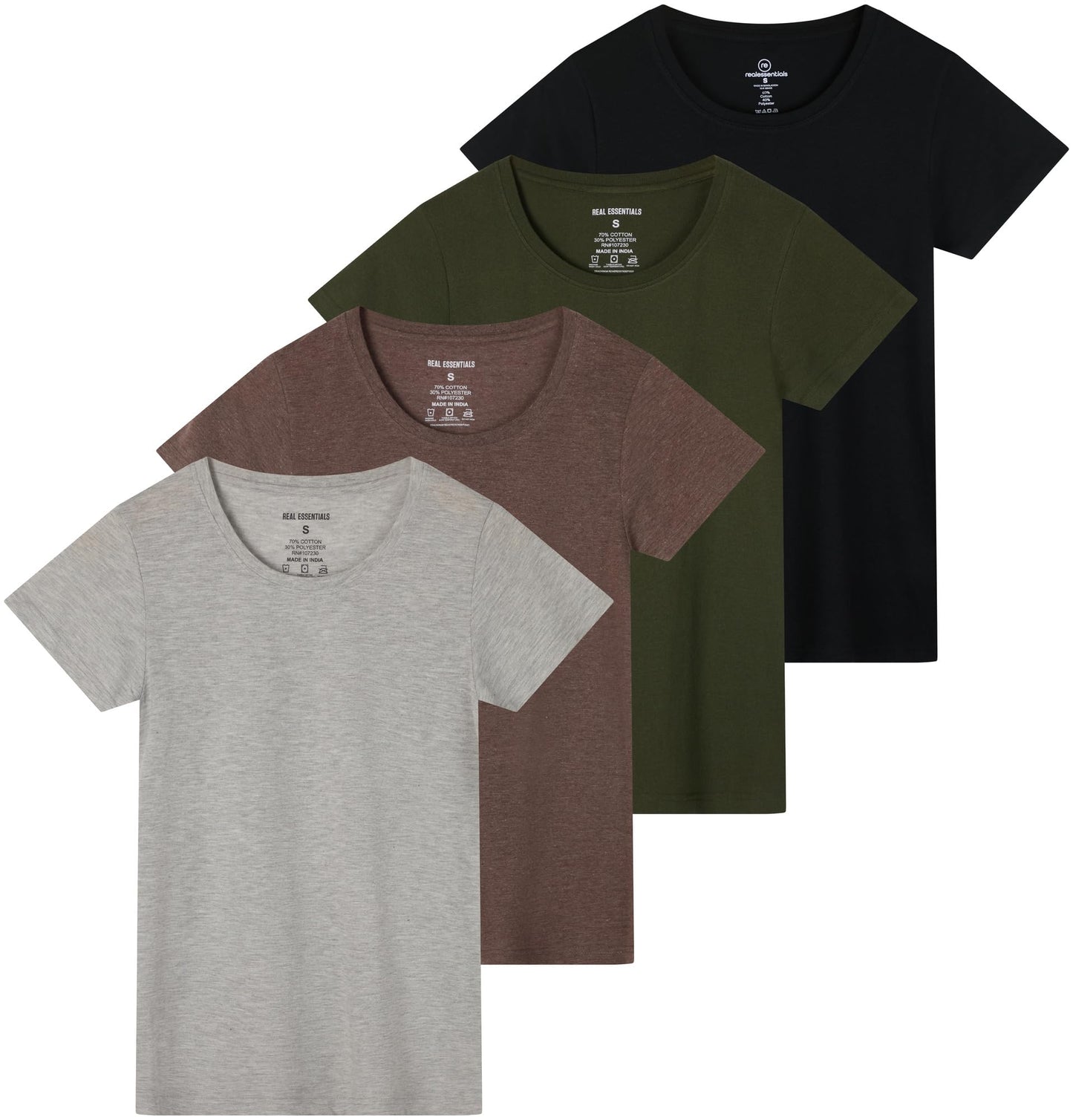 Essentials Women's Classic Crew Tee 4-Pack