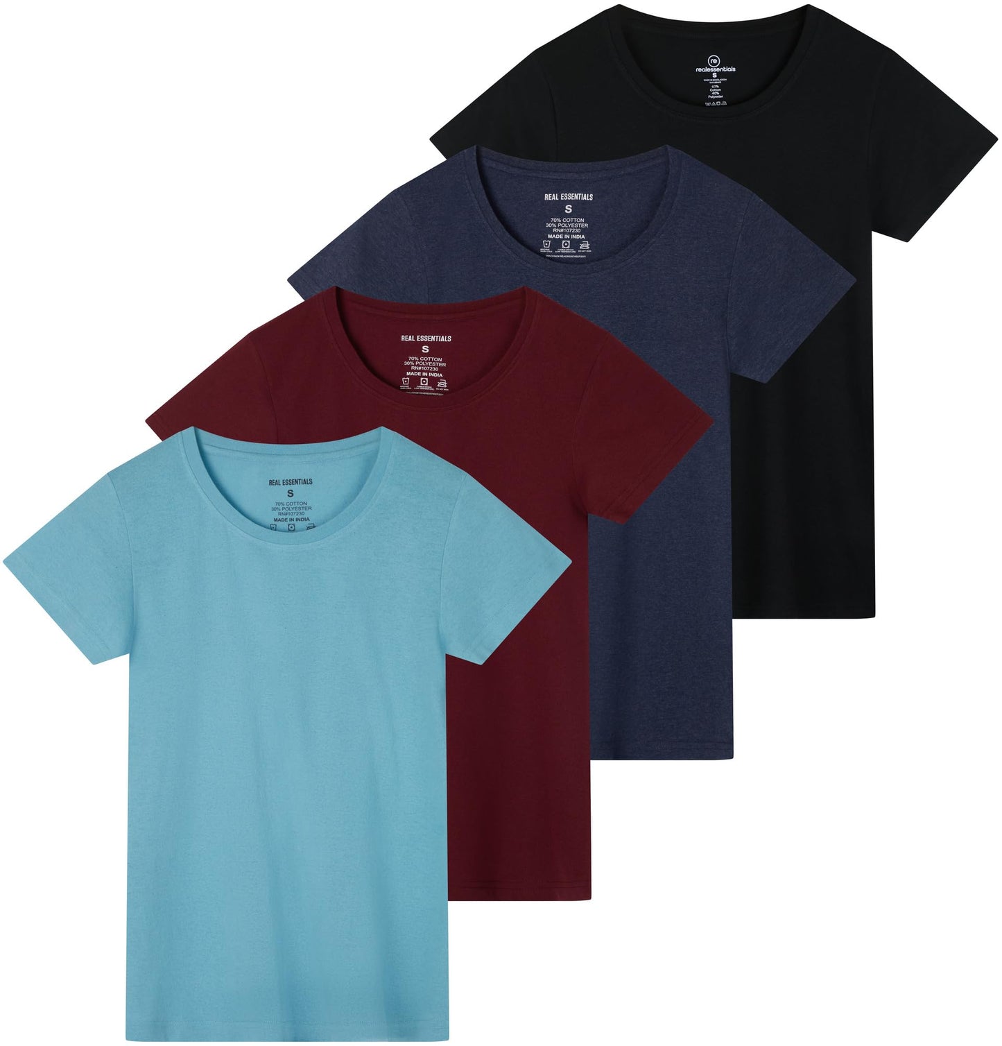 Essentials Women's Classic Crew Tee 4-Pack