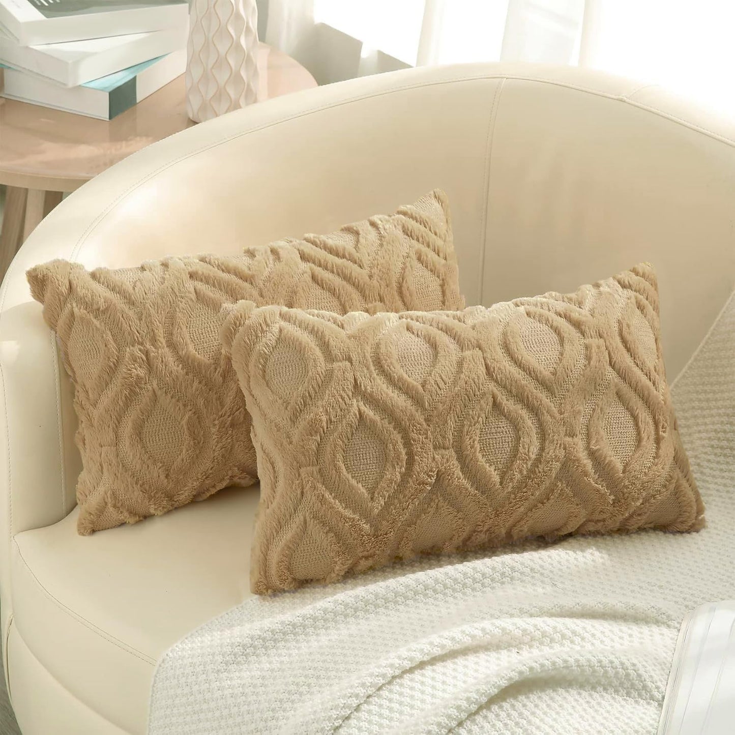 Farmhouse Faux Wool Pillow Covers