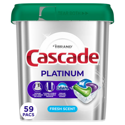 Cascade Platinum Fresh 71ct Dishwasher Pods