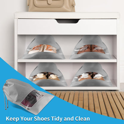 Travel Clear Shoe Bags - 5 Pack Waterproof Storage
