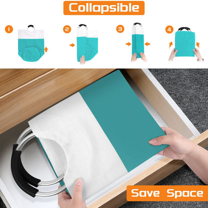 BlissTotes 90L Collapsible Laundry Hamper - Black