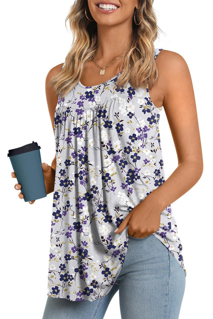 Longyuan Summer Sleeveless Tunics for Women