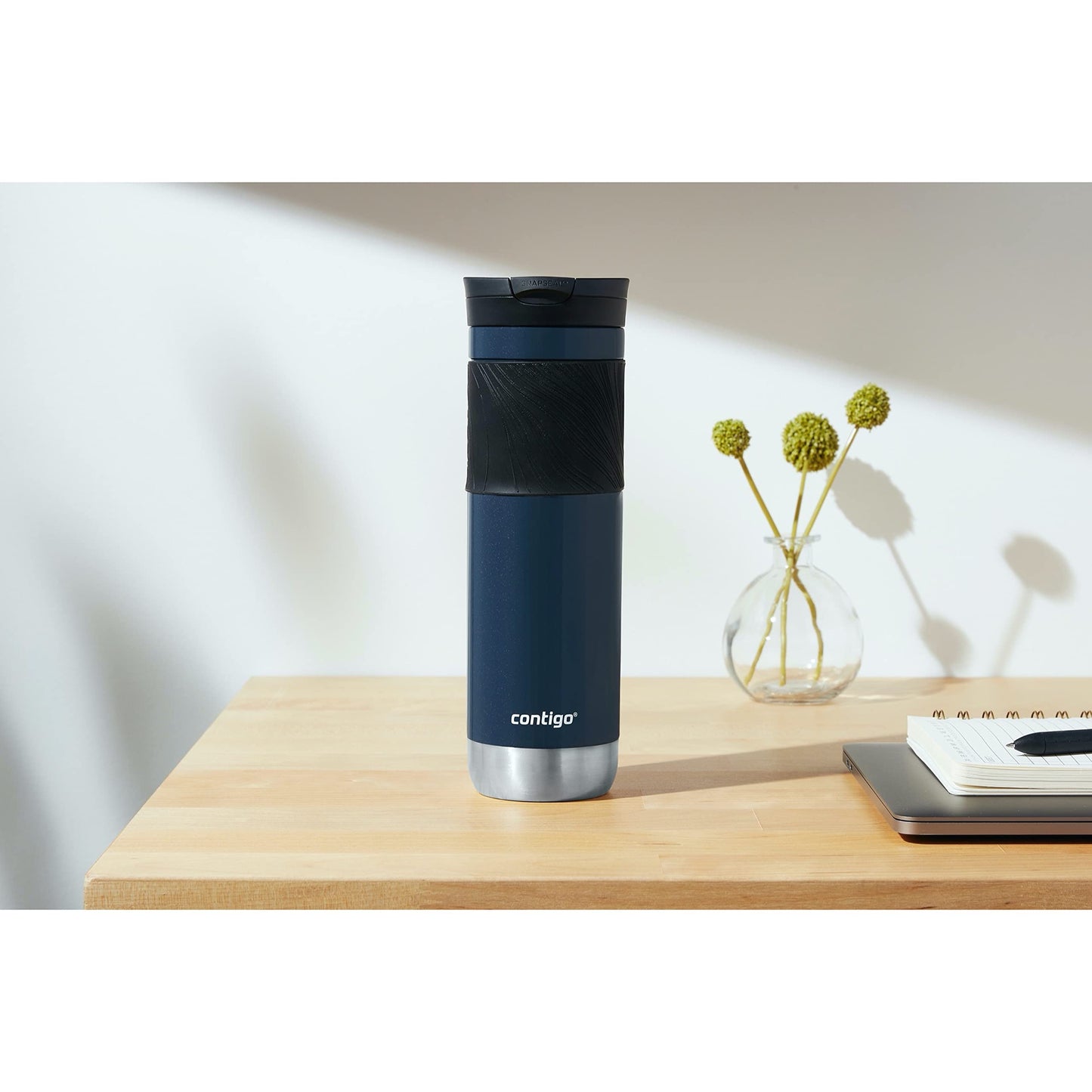 SNAPSEAL Grip Stainless Travel Mug 20oz - Blue/Berry