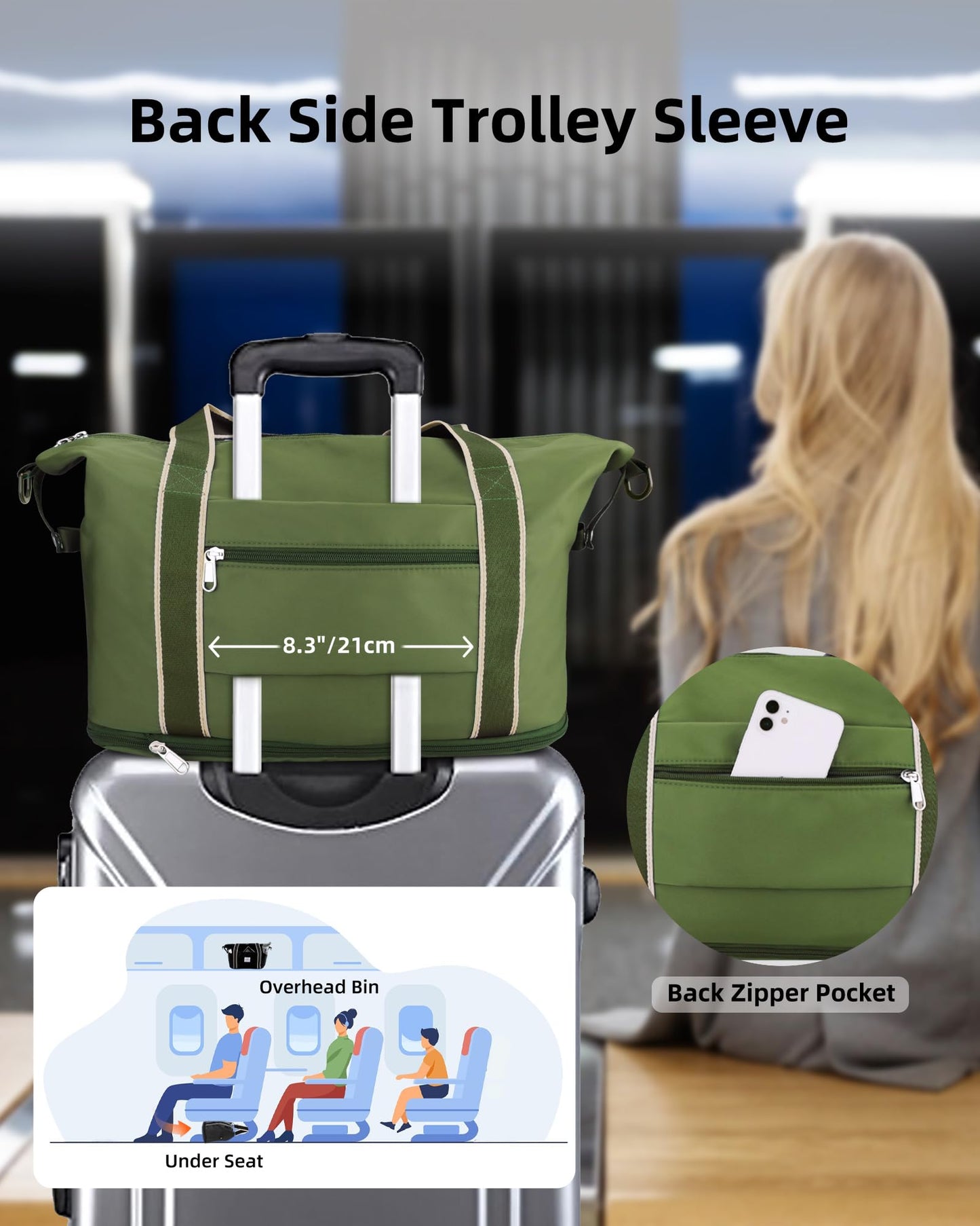 WALNEW Foldable Waterproof Travel Duffel Bag