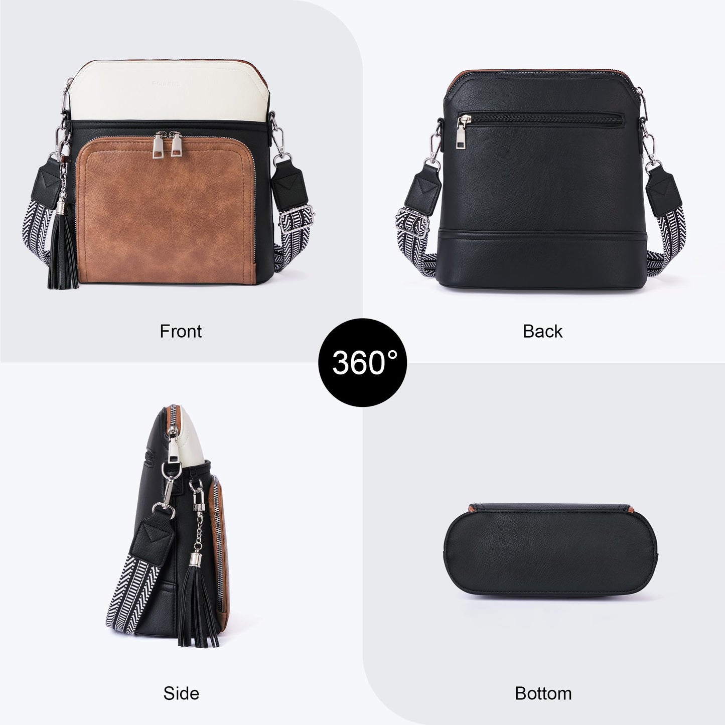 Tassel Charm Crossbody Bag for Women