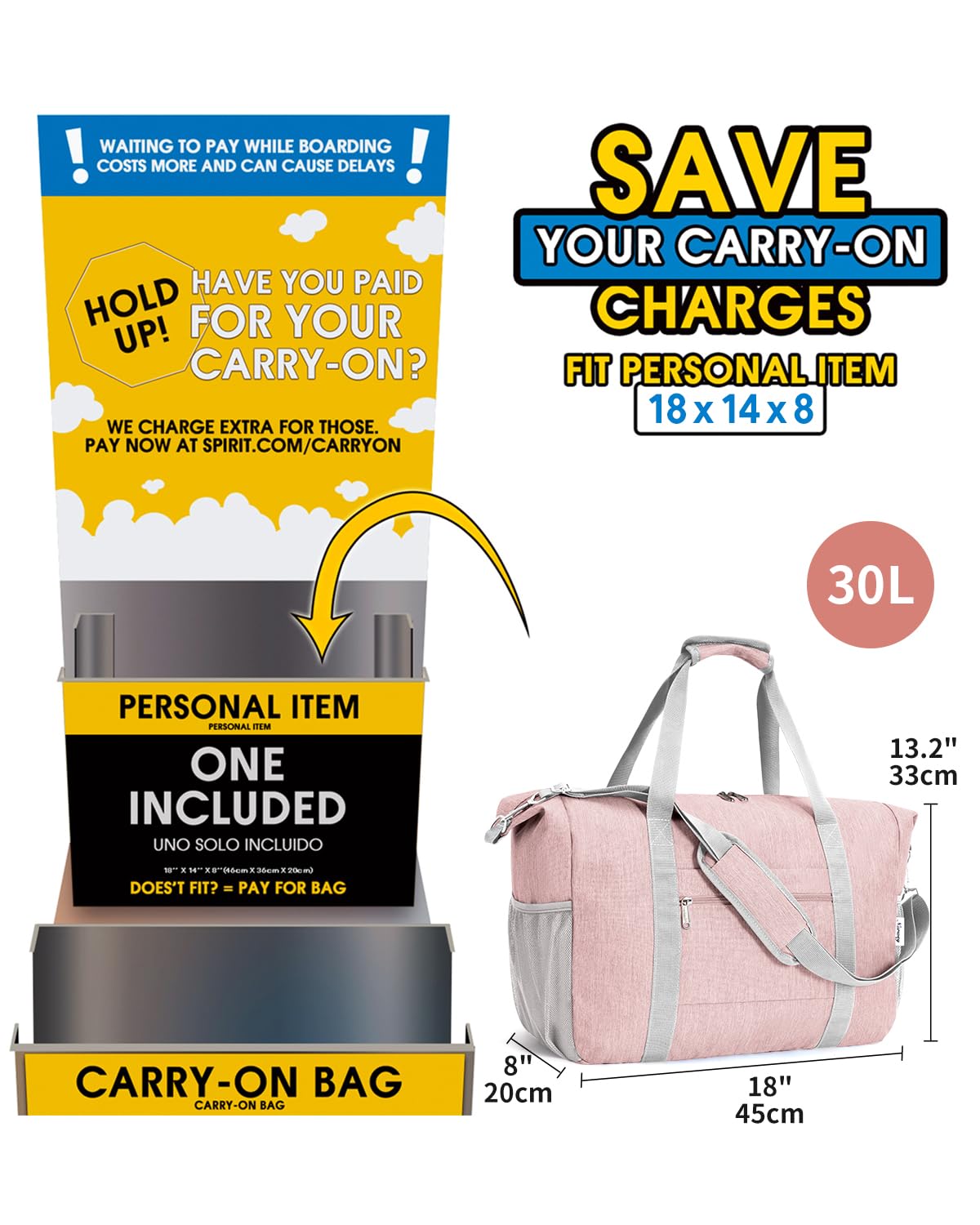 Narwey Air Duffle 22x14x9