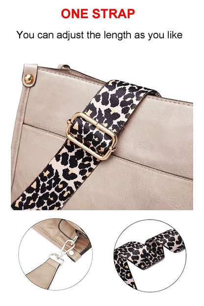 AUYOCO Chic Vegan Leather Crossbody Bag with Strap