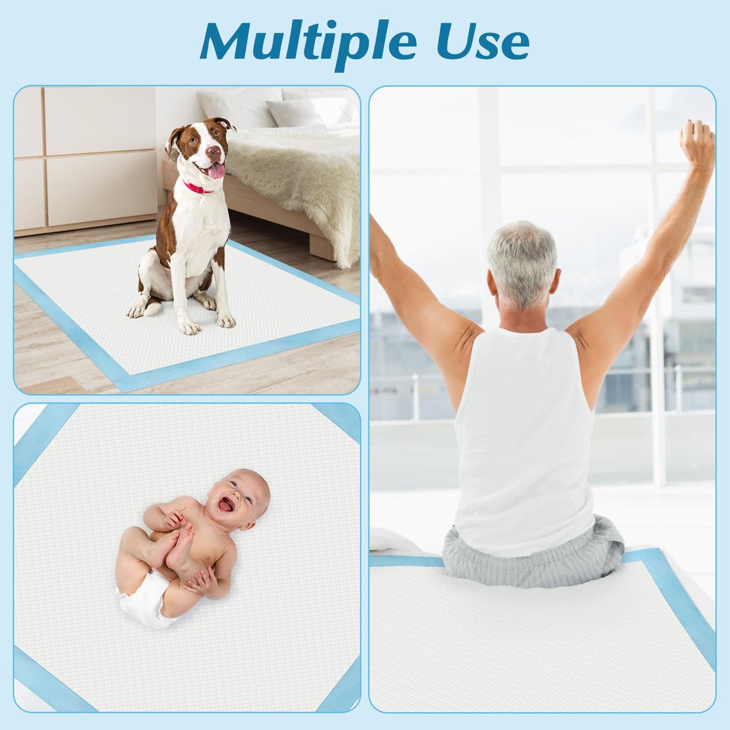 MultiUse UltraDry 50: Leakproof Underpads